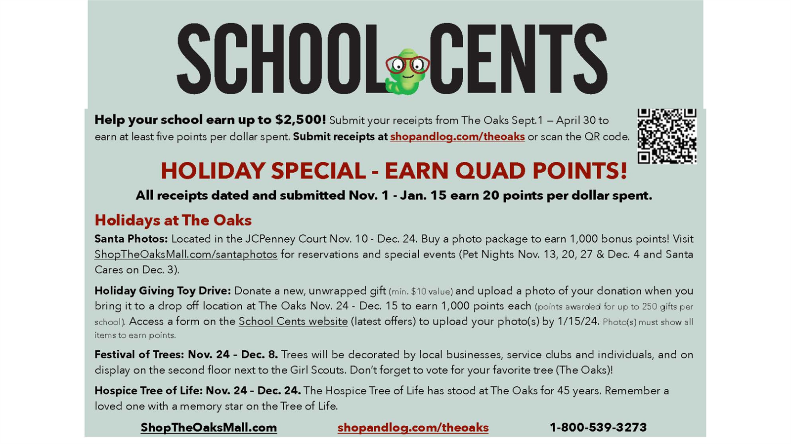 Holiday School Cents